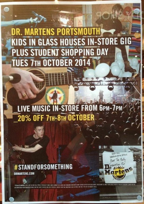 dr. martens kids in glass houses performance