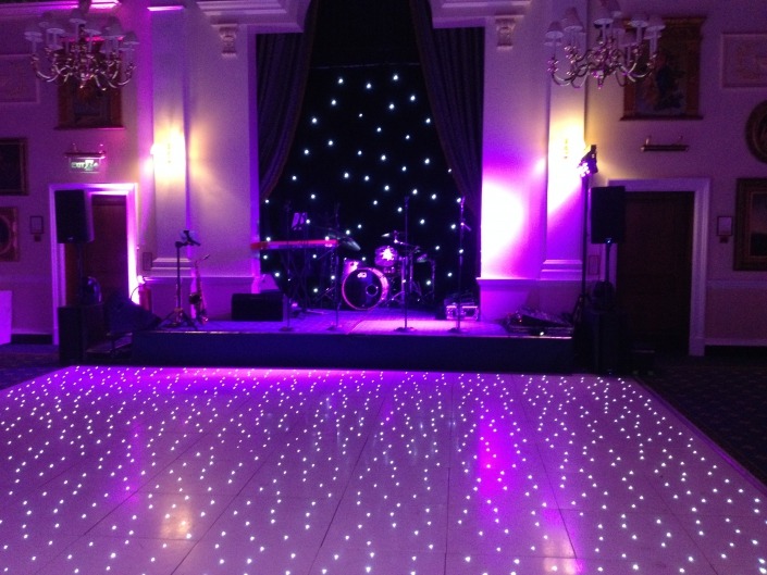 White LED Dancefloor Hire Portsmouth Hampshire at wentworth golf club