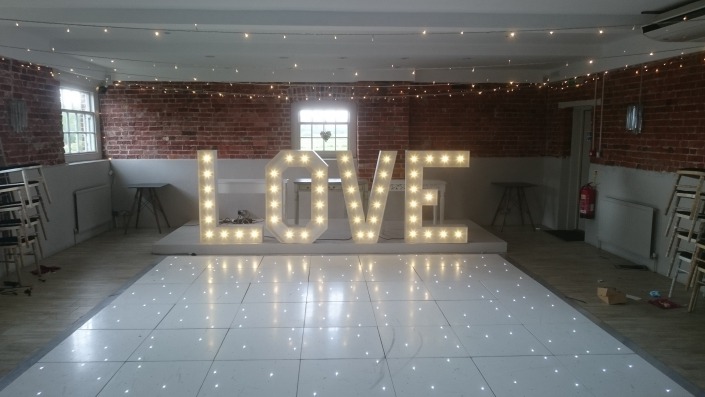sopley mill dancefloor white led 4ft love