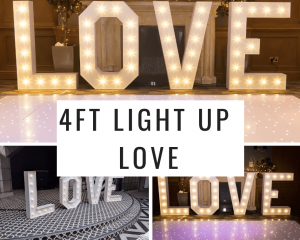 4ft Light Up Love Button
