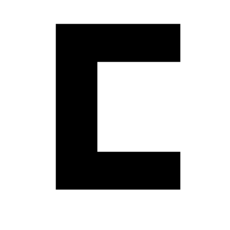 4ft Vintage C Letter