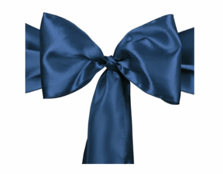 Satin Navy Blue Sash