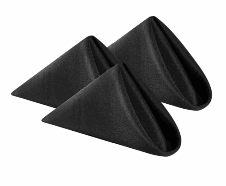 Small Black Napkins