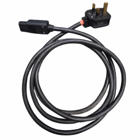 2.0m IEC Power Cable  - 13A Plug - IEC / HO7-RNF Duraplug Black