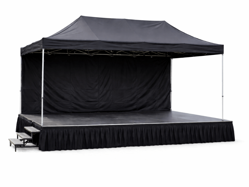 6m x 4m Outdoor Stage - Canopy and Stage