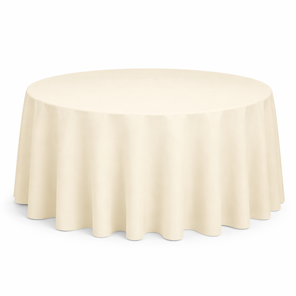 Ivory – 108" Round Banqueting Tablecloth