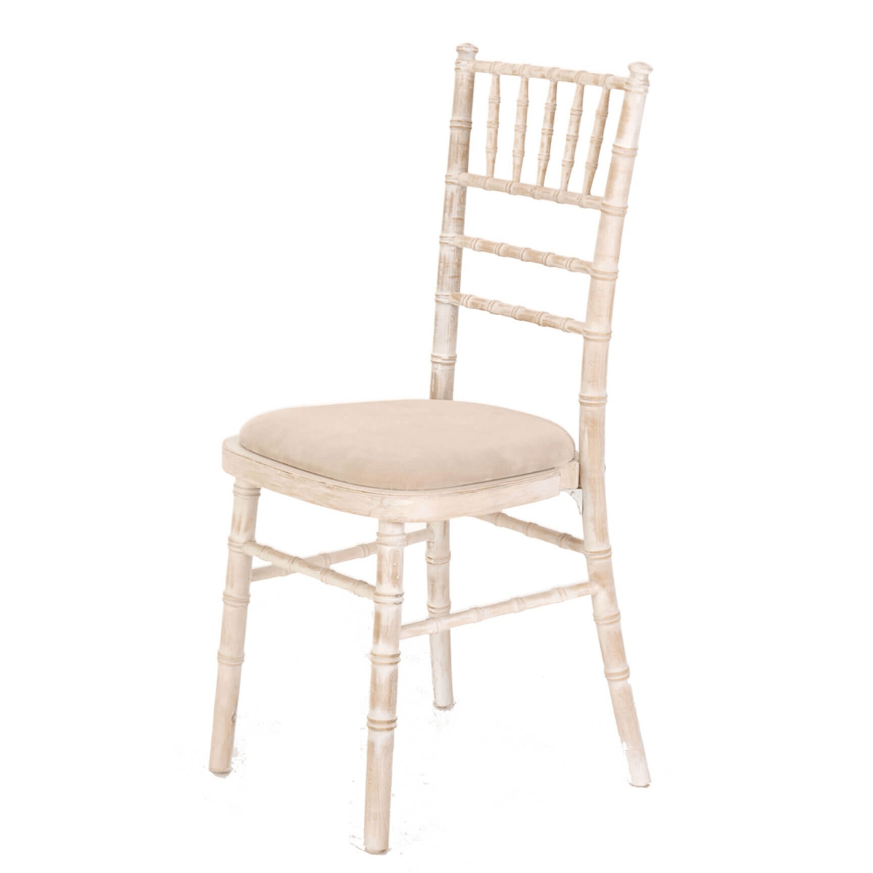 Limewash Chiavari Banqueting Chair and Seat pad