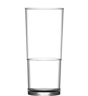 Stacking Polycarbonate 12oz Highball Glasses CE
