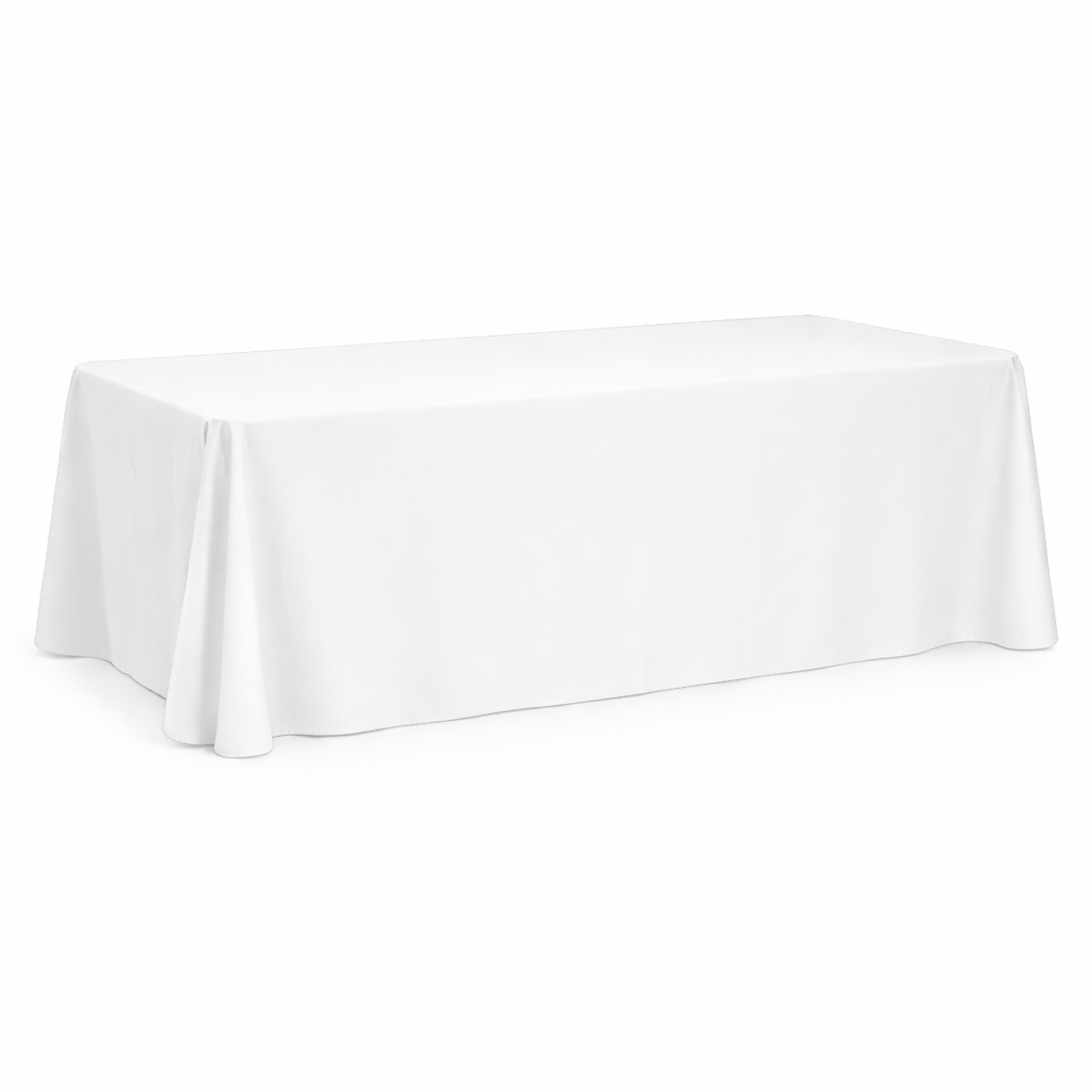 Trestle Table Linen - White