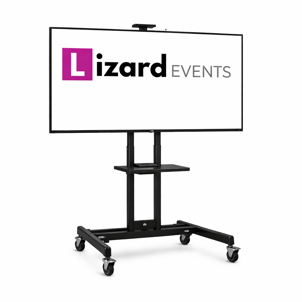 Exhibition Equipment - 60" UHD LED TV with HDMI Cable and Trolley Stand